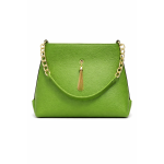 Geantă Piele Naturală Opaline Shopper, produs in Romania Verde - fata
