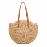 Geantă Plajă Round Raffia Tote - imagine 2