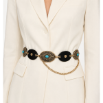 Curea Piele Ecologică Western Turquoise - imagine 2