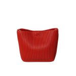 Geantă Piele Naturală Bucket Plisse