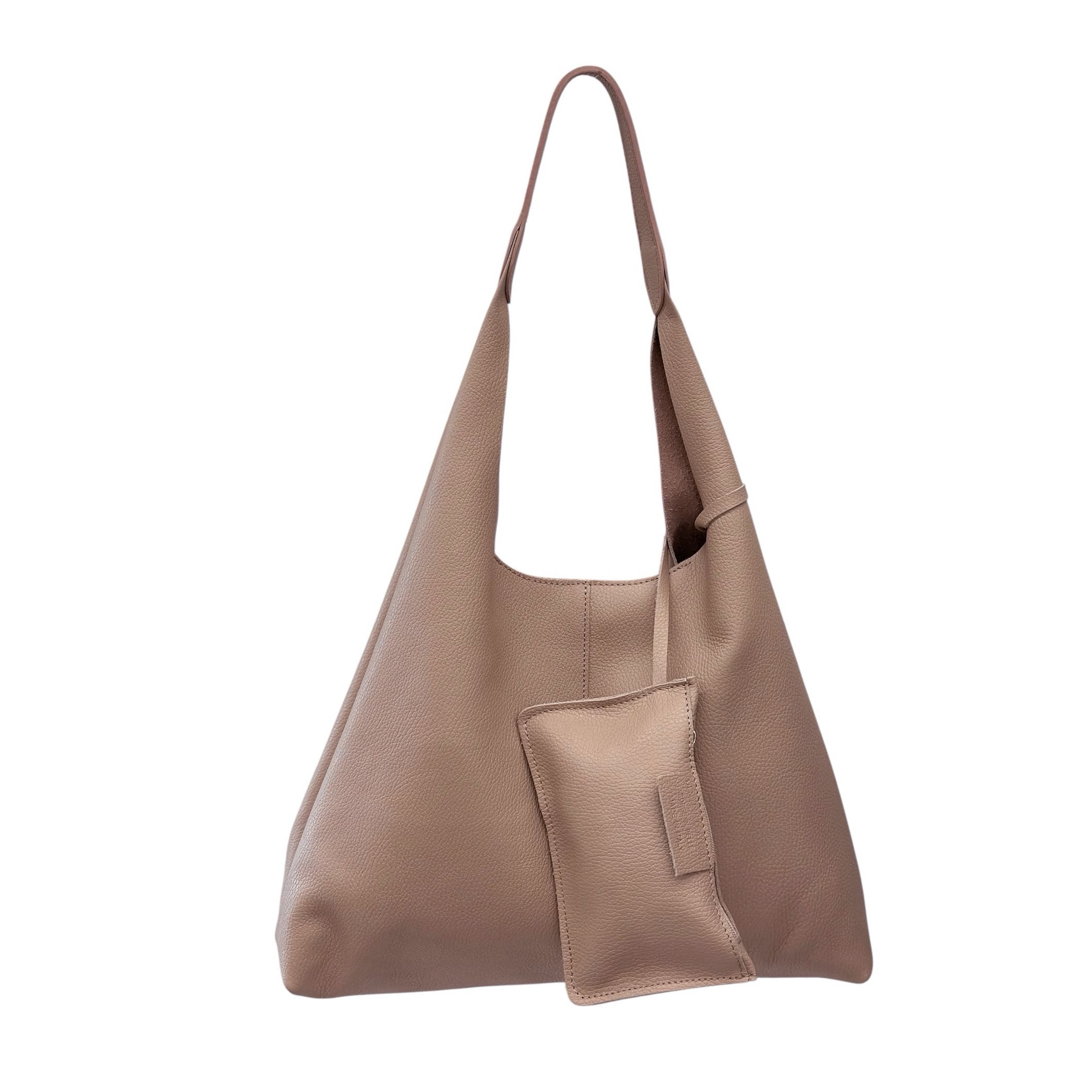 GEANTA-PIELE-NATURALA-BAGGY-SKU-B0124-DUSTPNK GEANTA PIELE NATURALA BAGGY - imagine 1