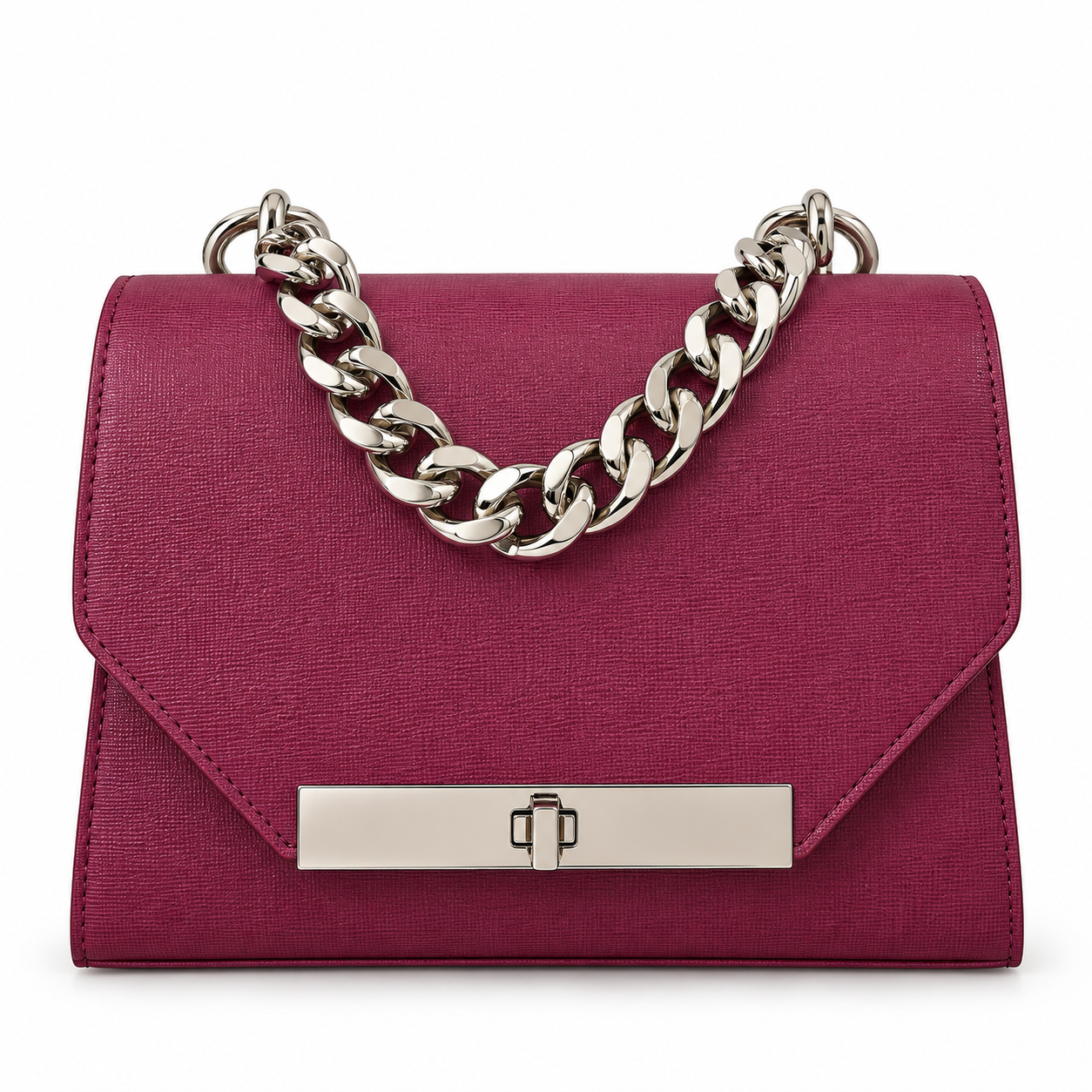 GEANTA PIELE NATURALĂ LOREEN SKU M275-FUCSIA GEANTA PIELE NATURALĂ LOREEN - imagine 1