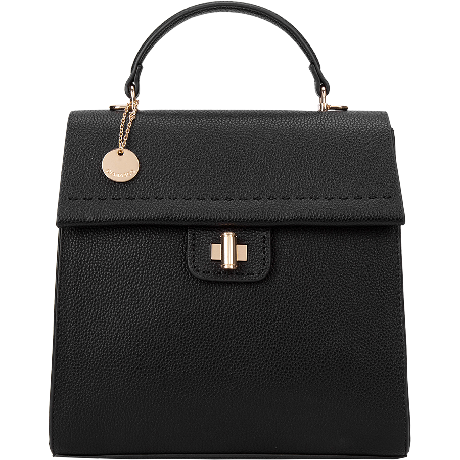Piele-ecologica-ELISE-DIMENSIUNI-26X26X12-COD-728-2PT-BK-FATA-PRET-289-2 GEANTA TIP RUCSAC PIELE ECOLOGICĂ ELISE - imagine 1
